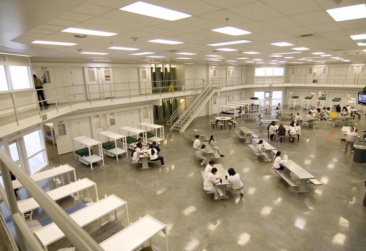 A photo of immigration detention center