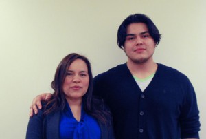 A photo of Sarai and Jorge, former NWIRP clients.